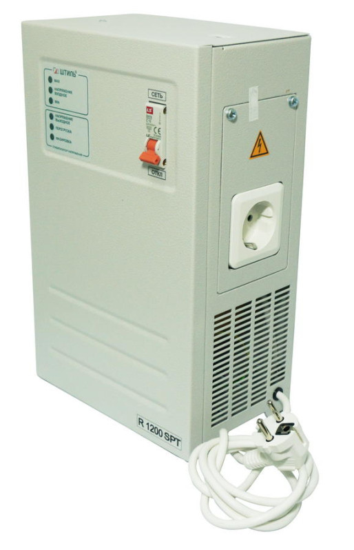 Однофазный стабилизатор напряжения Штиль R1200SPT-N 220В для дома, газового котла